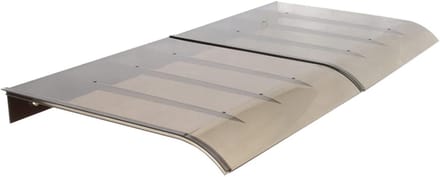 Deurluifel Polycarbonaat - Afdak voor deur - Bescherming tegen weer - Robuust ontwerp - 40x150cm - Bruin