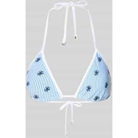 Bikini-top met logo-stitching