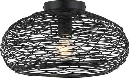 Chericoni Filo Sottile Plafondlamp - 1-lichts - Ø34 cm - Zwart