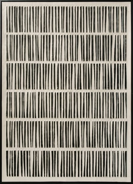 Schilderij - Wandddecoratie - 3D - Stripes - 83x123cm - met lijst