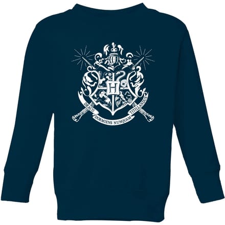 Harry Potter Hogwarts House Crest Kids' Sweatshirt - Navy - 98/104 (3-4 jaar)