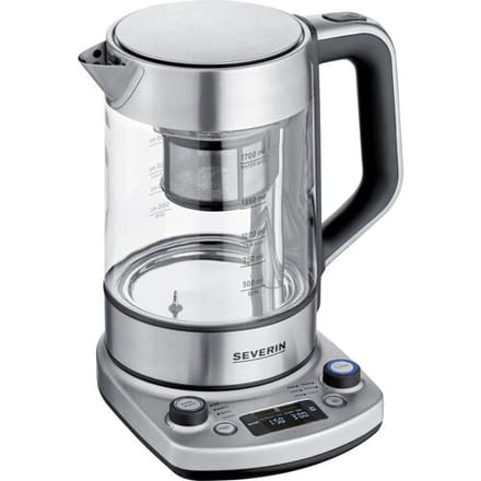 SEVERIN Professional WK 3422 - tea maker/kettle - glass/brushed stainless steel/black