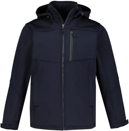 JP 1880 - Heren - Softshell jas wind- waterafstotend - Donkermarine - Maat 5XL