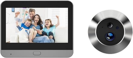 Slimme WiFi Deurcamera met 4.3 inch Monitor en Bewegingssensor