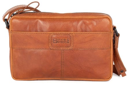 Leren Crossbodytas - Eva - Brandy Cognac