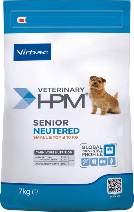 Virbac HPM - Senior Neutered Dog Small & Toy - 7kg