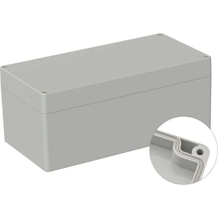 TRU COMPONENTS TC-9065696 Industriële behuizing 240.5 x 120 x 100.5 ABS Grijs-wit (RAL 7035) 1 stuk(s)