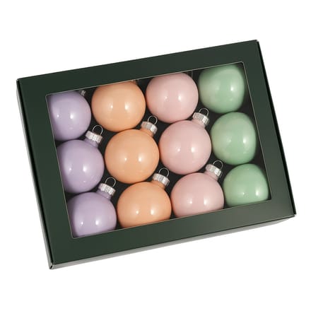 Kerstballen Glas | 8 Stuks | Glas | Pastel | Ø 80 mm