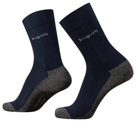 Bugatti Sokken Donkerblauw 6906 545 wol