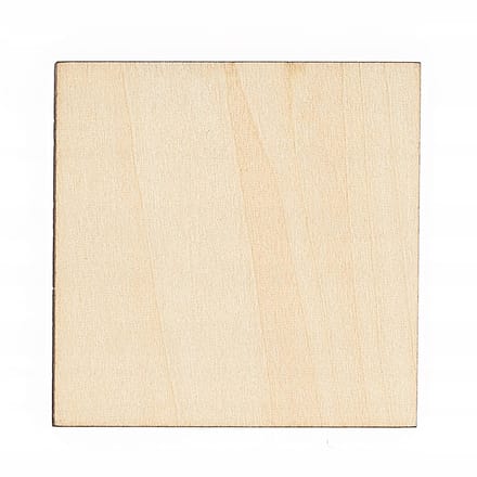 Techrebal - Houten Vierkanten - 8x8cm - Laser Gesneden - 50 Stuks