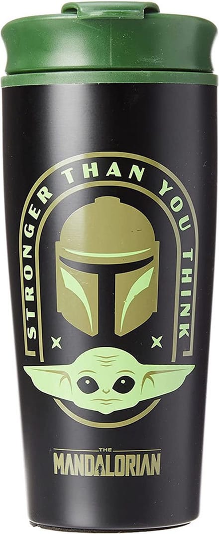 Star Wars: The Mandalorian - " Stronger Than You Think" Metalen Reisbeker