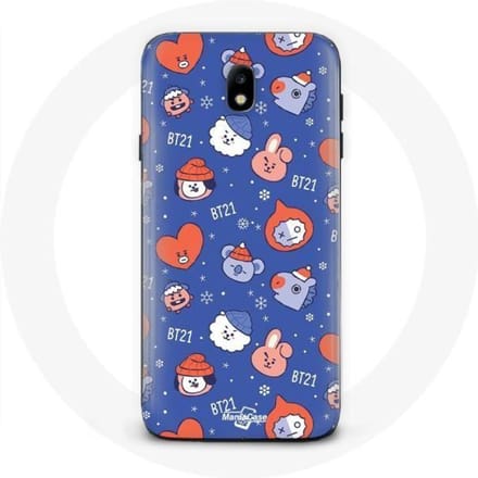 Coque pour Samsung Galaxy J7 2017 BTS Bangtan Sonyeondan BT21 Noël 2023