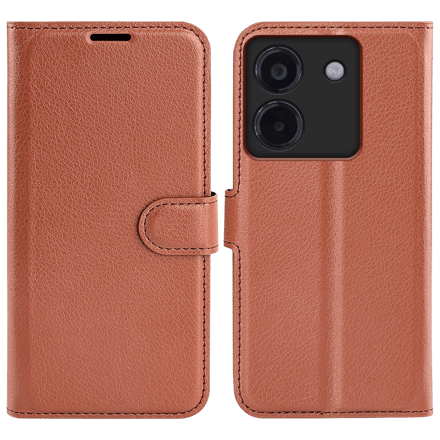 CaseBody POCO M7 Pro 5G Bookcase Hoesje Bruin