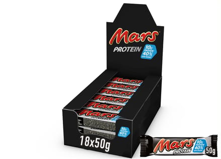 Mars Protein chocoladerepen showdoos singles - 18x50gr