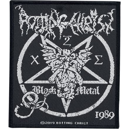 Rotting Christ Patch - Black Metal - voor Geen - zwart-wit