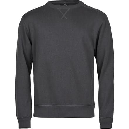 Tee Jays - Ribbed Interlock Crew Neck - Dark Grey (Solid) - S