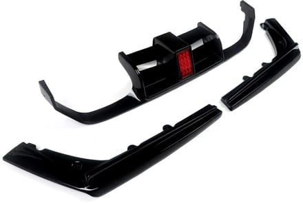 F1 Diffuser Apexline - Stijl met LED - Zwart - Voor BMW M3/M4 F80/F82/F83 - Performance Look
