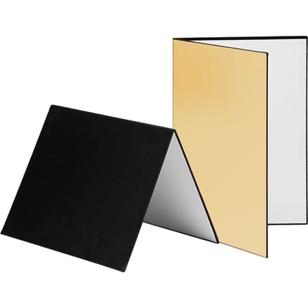 3-in-1 Fotografie Karton Karton Vouw Fotografie Reflector Diffuser Board (Zwart + Wit) A4 goud