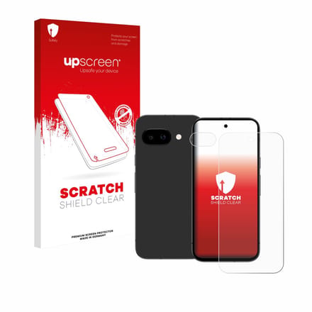 upscreen - Screenprotector voor Google Pixel 9a (Voor+Camera) - Folie Beschermfolie transparant