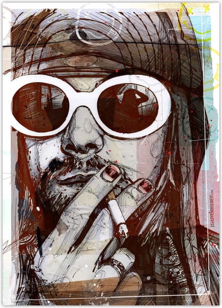 Kurt Cobain poster 50x70 cm