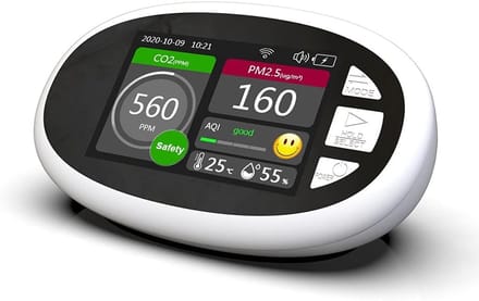Luchtkwaliteit Detector - CO2 Meter - Binnenhuis Meten - WIFI Connectiviteit - Compact Formaat