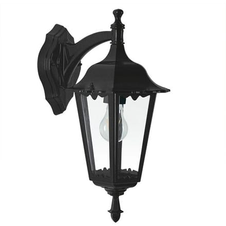 KS Verlichting Ancona Muurlamp Hang Zwart met 8W Bewegingssensor LED