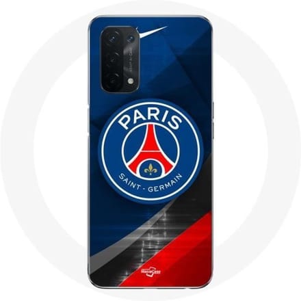 Coque pour Oppo A54 5G - PSG Paris Saint Germain - Logo - Souple - Noir - Protection