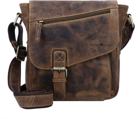 GREENBURRY schoudertas Vintage Crossbody Bag Brown bruine