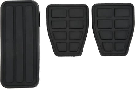 Pedaalhoezen Set - Rem Pedaal Covers - Veiliger Rijden - Vergroot Contactoppervlak - Set Van 3 - Zwart