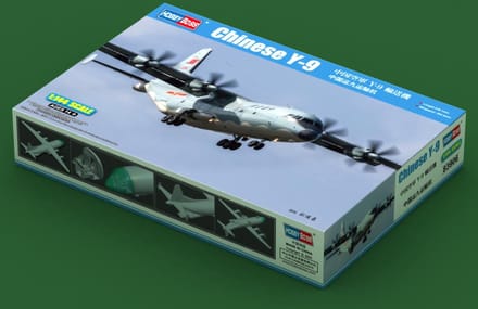 HobbyBoss Modelbouwpakket Militaire voertuigen - 83906 Chinese Y-9 Plane Plastic - 1:144 - Modelbouw