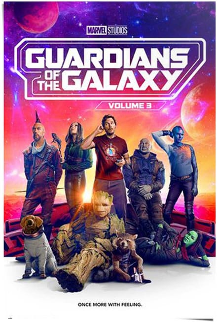 Poster Guardians of the Galaxy - volume 3 Marvel - 91,5 x 61 - Papier - REINDERS