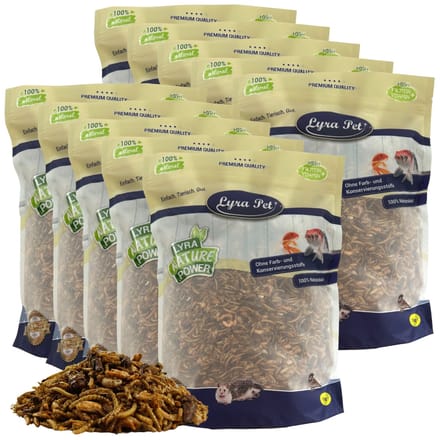 10 kg Lyra Pet® Protein Boost Insectenmix - met meelwormen, garnalen & sprinkhanen
