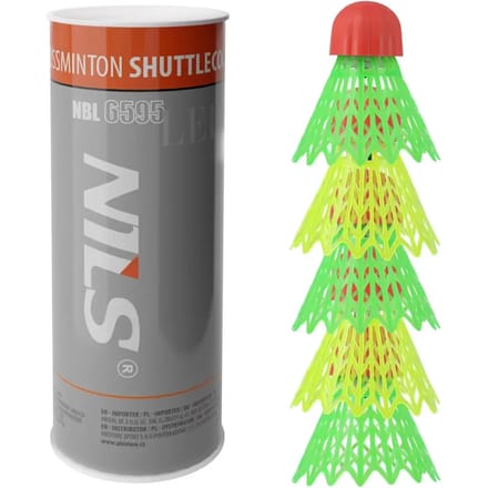 Nylon badminton shuttles met LED NILS Extreme NBL6595 (x5)
