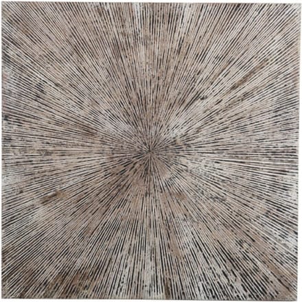 PTMD Wandpaneel Zapp - 90x2x90 cm - Hout - Wit