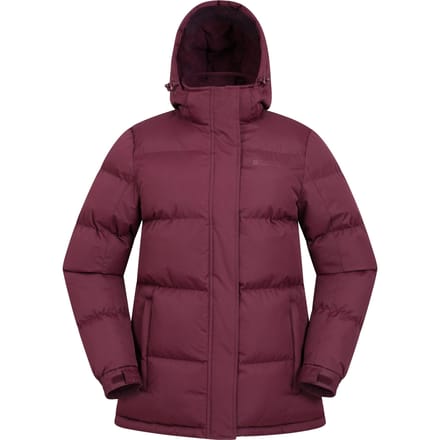 Mountain Warehouse Waterdichte gewatteerde jas voor dames (Bourgondië)