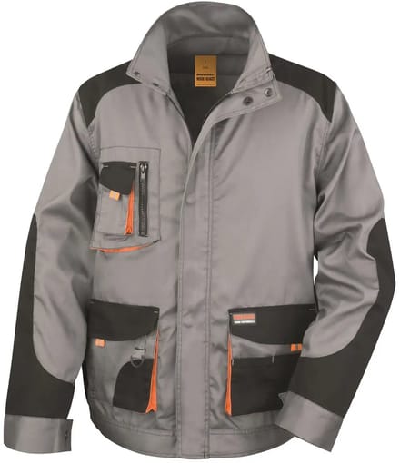Result Lite Jacket RT316 - Grey/Black/Orange - XS