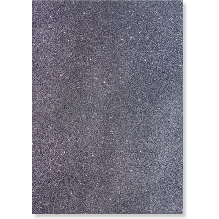 Extra Bling ijzer-op-folie A4 - Black Silver