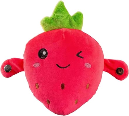 Muziek Knuffelpop - Zintuiglijk Speelgoed - Creatief Spelen - Interactieve Melodieën - 22 cm - Rood