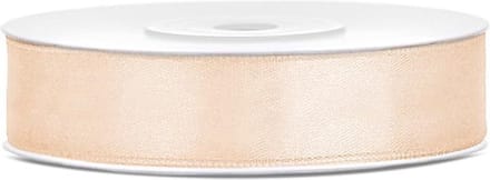 Partydeco - Satijn lint cream 12mm/rol 25m