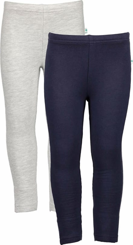 Blue Seven 2 PACK Bio Basic all season legging  Lichtgrijs en Blauw - Maat 122