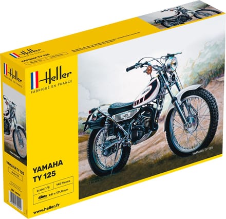 Heller Modelbouwpakket Motoren - 80902 Yamaha TY 125 Bike Plastic - 1:8 - Modelbouw