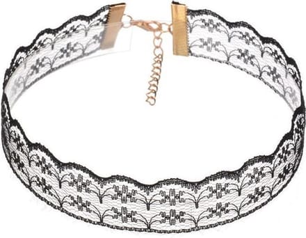 Kanten Choker - Ketting - Collier - 38 cm - 1 stuks