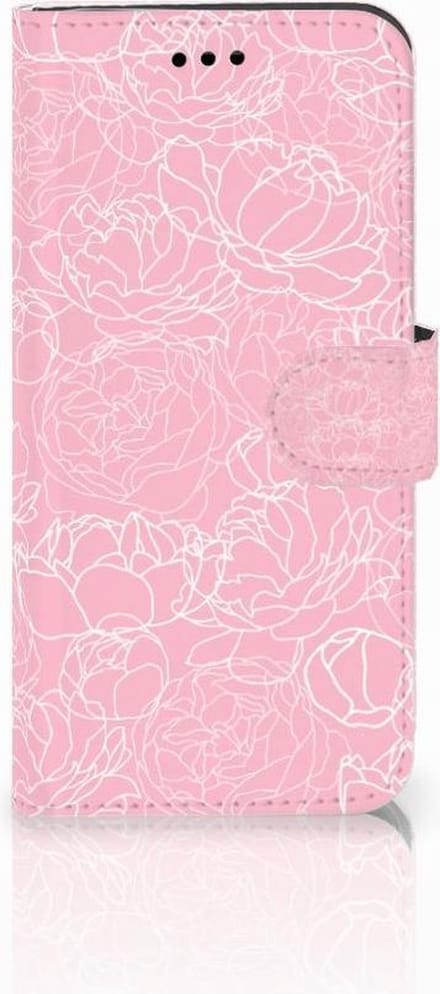 Huawei P10 Lite Hoesje White Flowers