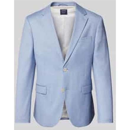 Slim fit linnen colbert met knoopsluiting