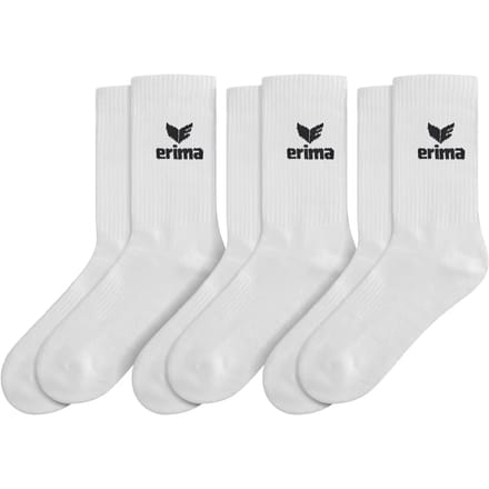 Erima 3-Pack Sportsokken - Wit | Maat: 35-38