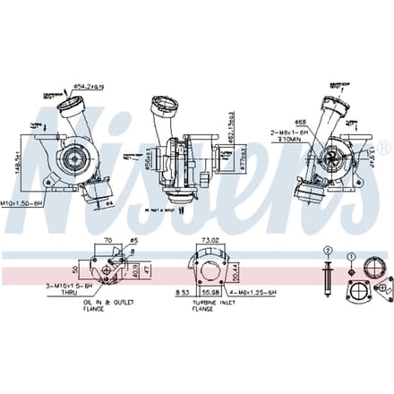 Supercharger, drukvulling NISSENS 93244