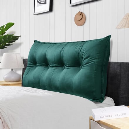 Groot Driehoekig Hoofdkussen voor Bed - Comfortabel Rugkussen als Rugleuning