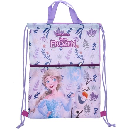 Frozen Gymtas met rits - Zwemtas - 40 cm - Paars - Voor Kinderen