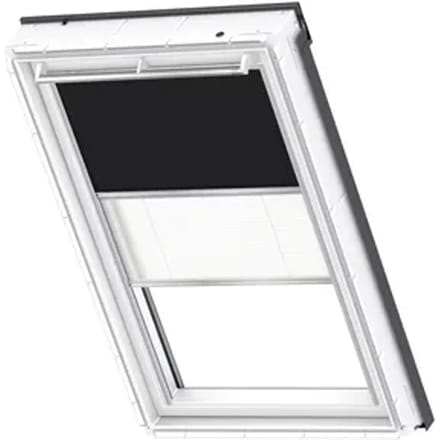Velux Verduisterend Rolgordijn Dfd Ck04 3009s - Manueel - Zwart En Wit