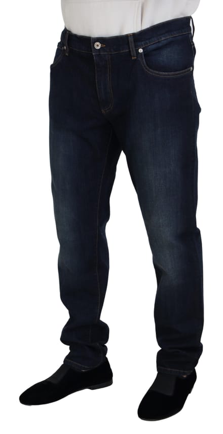 Rechtafsnijdende Donker Gewassen Jeans